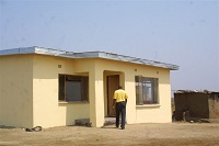 A mud one roomed house which the Mulaudzi family used before they were built a new house<br />
